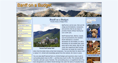 Desktop Screenshot of banff-on-a-budget.com
