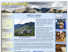 Tablet Screenshot of banff-on-a-budget.com